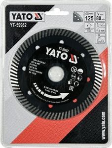Yato YATO TARCZA DIAMENTOWA TURBO DO GRESU 125 x 22,2mm 59982 YT-59982 1