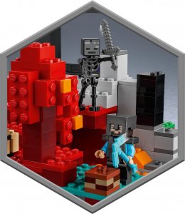 LEGO Minecraft Zniszczony portal (21172) 5
