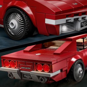 LEGO Speed Champions Samochód wyścigowy Chevrolet Corvette C8.R i 1968 Chevrolet Corvette (76903) 6