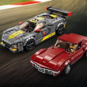 LEGO Speed Champions Samochód wyścigowy Chevrolet Corvette C8.R i 1968 Chevrolet Corvette (76903) 7