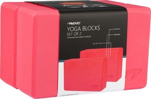 Avento Klocki kostki do ćwiczeń jogi różowe 2