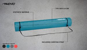 Avento Mata do ćwiczeń fitness jogi czerwona 6