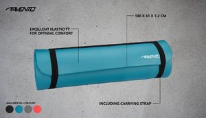 Avento Gruba mata do ćwiczeń jogi NBR czerwona 6