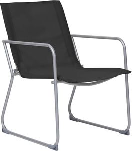 vidaXL Zestaw wypoczynkowy do ogrodu, tkanina i stal, czarny 4-cz. 8