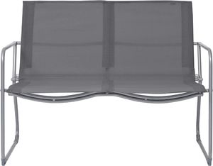 vidaXL Zestaw wypoczynkowy do ogrodu, tkanina i stal, szary 4-cz. 2