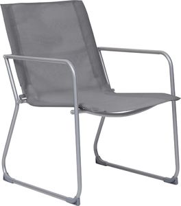 vidaXL Zestaw wypoczynkowy do ogrodu, tkanina i stal, szary 4-cz. 8