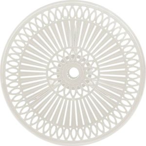 vidaXL Zestaw mebli bistro ze stopu aluminium, biały 3-cz. 7