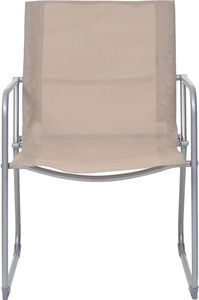 vidaXL Zestaw wypoczynkowy do ogrodu, tkanina i stal, taupe 4-cz. 7