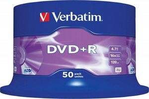 Verbatim DVD+R 4.7 GB 16x 50 sztuk (43550) 2