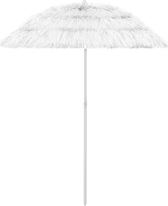 vidaXL Parasol plażowy biały 180cm 1