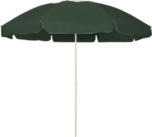 vidaXL Parasol plażowy zielony 240cm 1