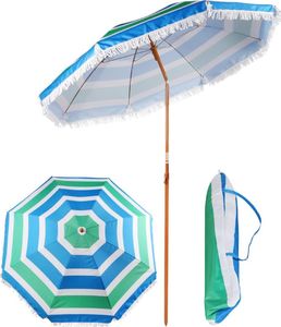 Royokamp  Parasol plażowo balkonowy niebiesko-zielony 180 cm 1