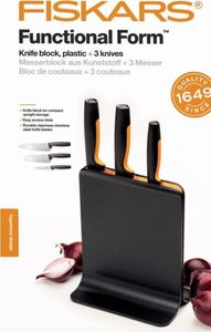 Fiskars Zestaw 3 noży w bloku Functional Form 1057555 2