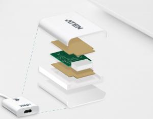 Adapter AV Aten DisplayPort - HDMI biały (VC986B) 4