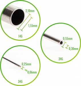 Techrebal IGŁA DOZOWNICZA DO TOPNIKÓW FLUXU KLEJU 30G 0,16MM 3