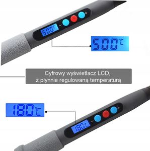 Techrebal Lutownica z wyświetlaczem 60W KSL 5