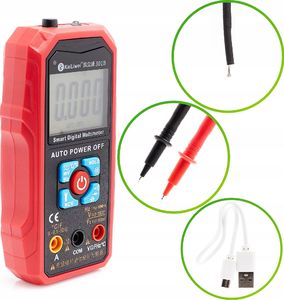 KaiLiwei Multimetr 301B z wbudowaną baterią i pomiarem temperatury 2