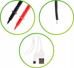 KaiLiwei Multimetr 301B z wbudowaną baterią i pomiarem temperatury 10