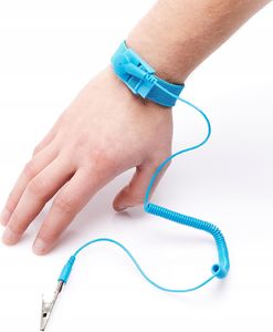 Techrebal Opaska uziemiająca niebieska 1,8m 3