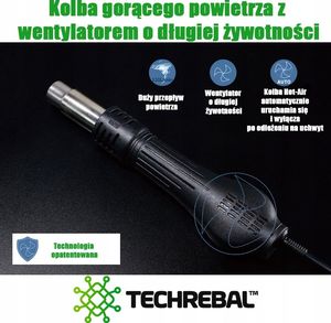 Techrebal Stacja lutownicza Yihua 878D KIT25 7