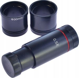 Mikroskop Techrebal Adapter 0,5X 42mm&38mm do mikroskopu binokularowego do podłączenia kamery 1