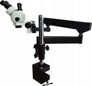 Mikroskop Techrebal Mikroskop stereoskopowy trinokularowy 22H na regulowanym ramieniu 7-45x 1