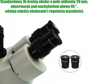 Mikroskop Techrebal Mikroskop stereoskopowy trinokularowy 10HS 9