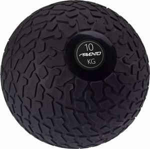 Avento Piłka slam ball z teksturowaną powierzchnią, 10 kg, czarna 1