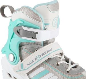Rolki Nils Extreme NH18191 z wymienną płozą regulowane białe r. 29-33 9