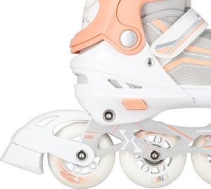 Rolki Nils Extreme NH18190 z wymienną płozą regulowane białe r. 39-43 7