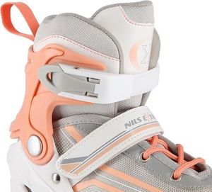 Rolki Nils Extreme NH18190 z wymienną płozą regulowane białe r. 39-43 10