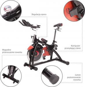 Rower stacjonarny HMS SW8902N mechaniczny indoor cycling 6