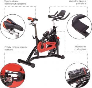 Rower stacjonarny HMS SW8902N mechaniczny indoor cycling 7