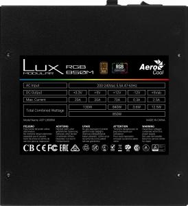 Zasilacz Aerocool LUX RGB Modular 850W (AEROPGSLUXRGB-850M) 5