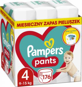 Pieluszki Pampers Pants 4, 9-15 kg, 176 szt. 1