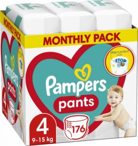 Pampers Pieluchomajtki Pants 4, 9-15 kg, 176 szt. 10