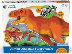 Learning Resources Duże, piankowe puzzle podłogowe, Dinozaur T-Rex 1