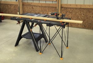 Worx Stół roboczy 78x63cm, w zestawie ściski 2 szt. + złączki 4 s (WX051) 6