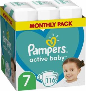 Pampers Pieluszki Active Baby 7, 15+ kg, 116 szt. 2
