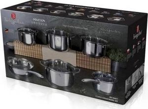 Berlinger Haus ZESTAW GARNKÓW STALOWYCH 12 CZĘŚCIOWY SILVER JEWELLERY COLLECTION BH/6661 3