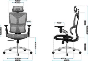 Krzesło biurowe Mark Adler Expert 8.5 Szare 22