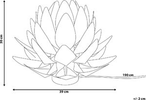 Lampa stołowa Beliani Lampa stołowa biała MUSONE 5