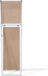 Beliani Lustro stojące białe Torcy 3