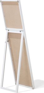 Beliani Lustro stojące białe Torcy 5