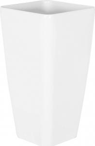 Beliani Osłonka Modi biała 40x40x76 cm 1