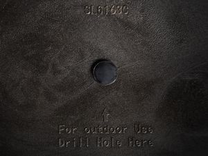 Beliani Doniczka 60 x 27 x 41 cm beżowa BARIS 6