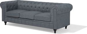 Beliani Narożnik prawostronny szary CHESTERFIELD 7