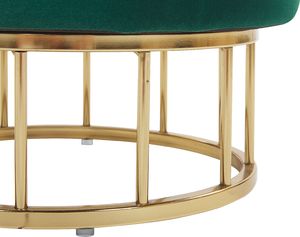 Beliani Puf ze schowkiem 37 cm ciemnozielony ELGIN 4