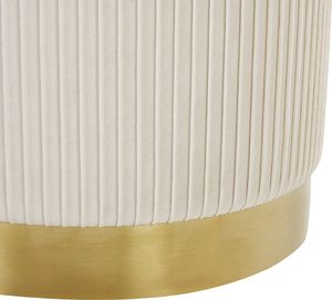 Beliani Zestaw 2 pufów ze schowkiem biały MIRAMAR 5