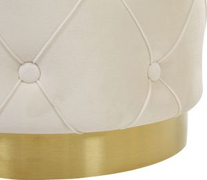 Beliani Zestaw 2 pufów ze schowkiem biały PUEBLO 5